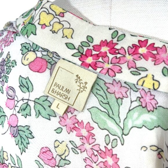 Paulmi & Harsh Draper Skirt Crop Kimono 3 Peice Set Large - Picture 6 of 6